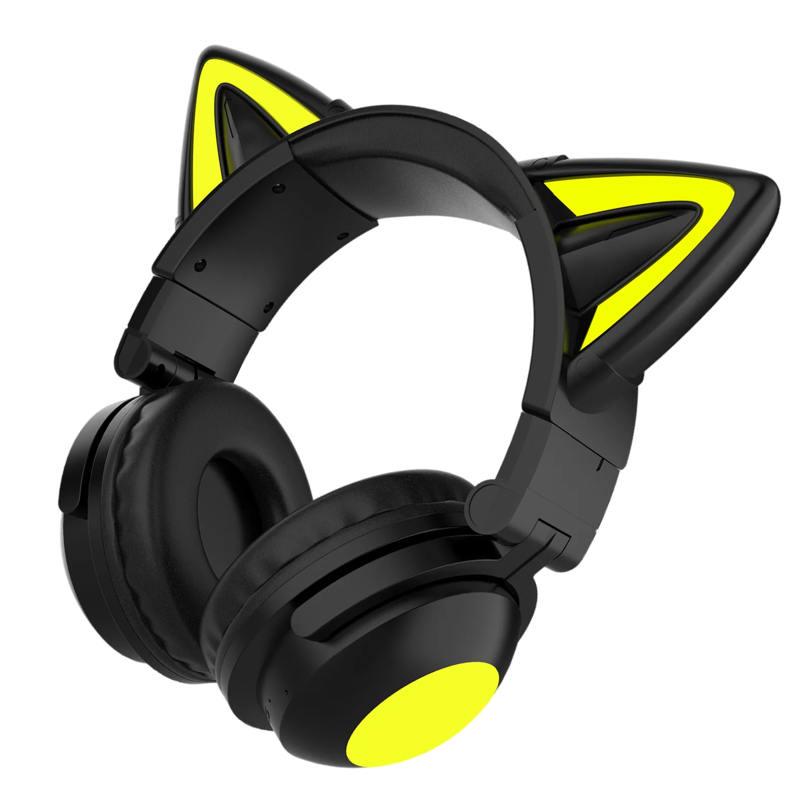 Cute Cat Ears Bluetooth Wireless Headphone with Mic LED Kid Girl Stereo Music Phone Headsets Gift