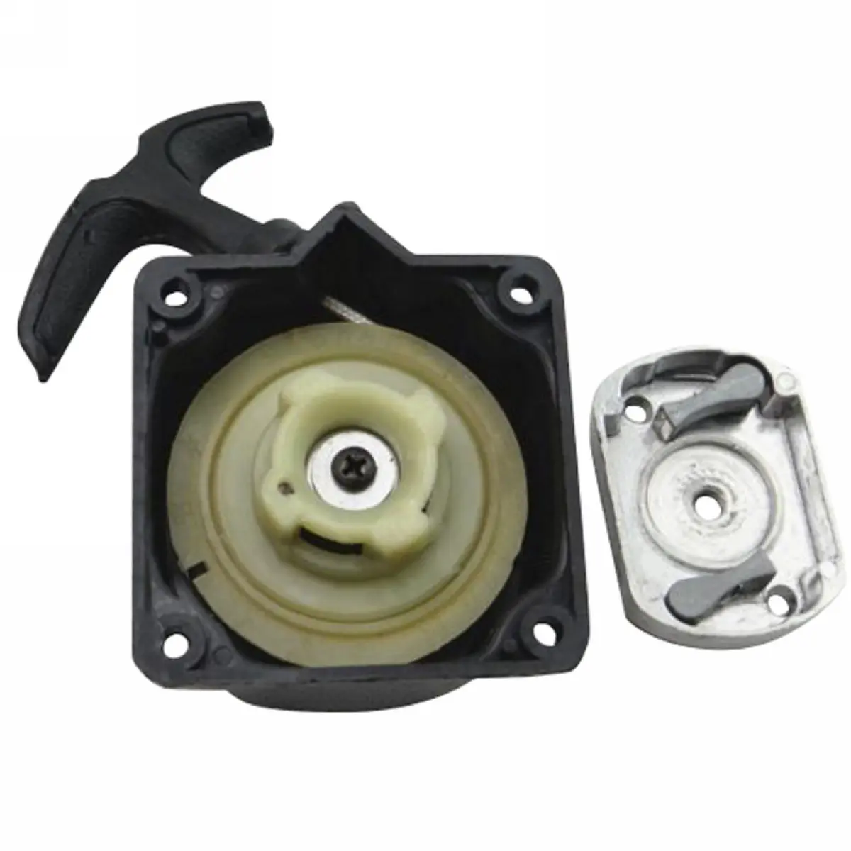 New Recoil Pull Starter + Cog Part Gas Scooter Mayitr Lawn Mower Parts For Brush Cutter Strimmer Lawnmower