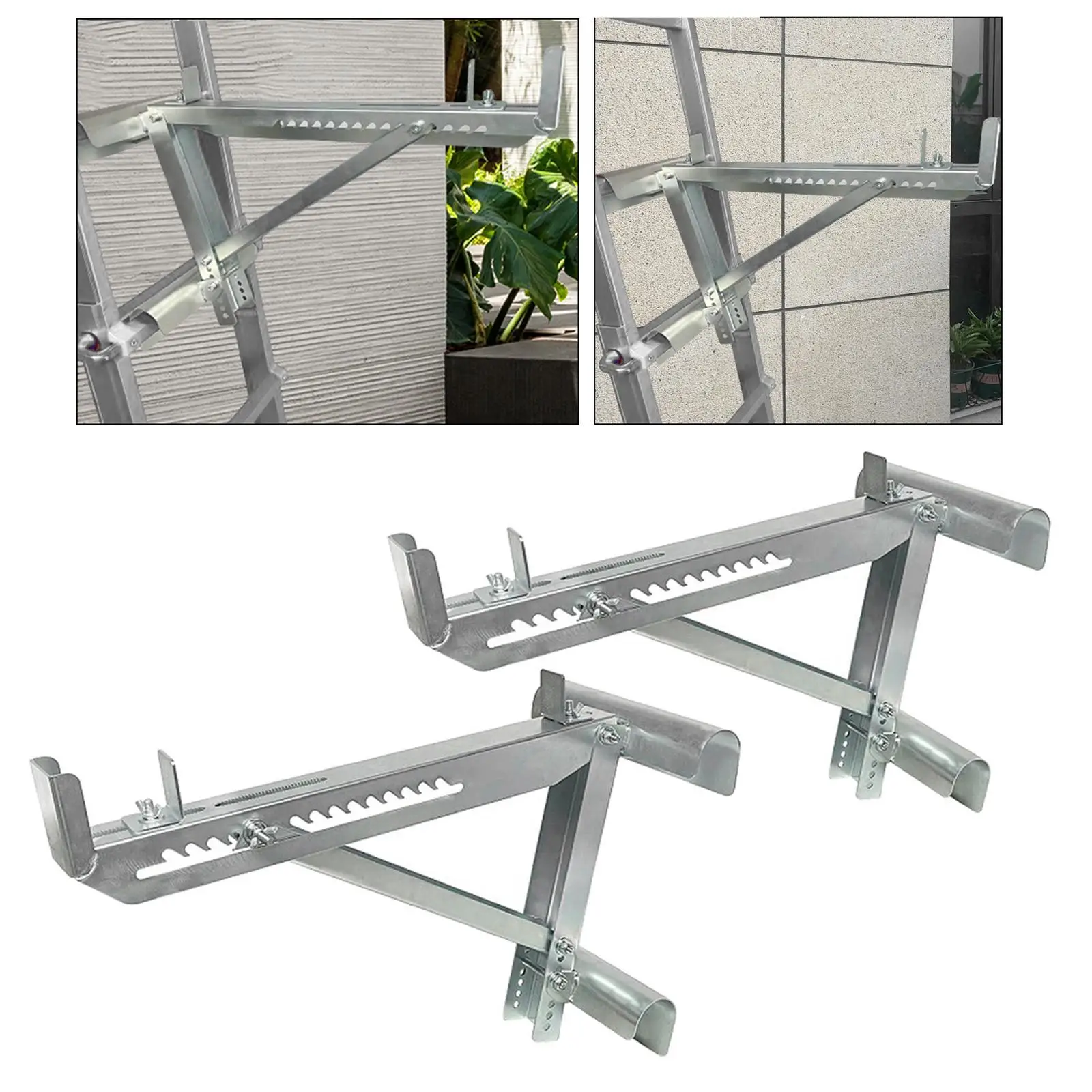 1 Pair Extension Ladder Jacks Scaffolding Tool for Painting Siding Welded Triangle Structure Accessory Steel Scaffold Bracket