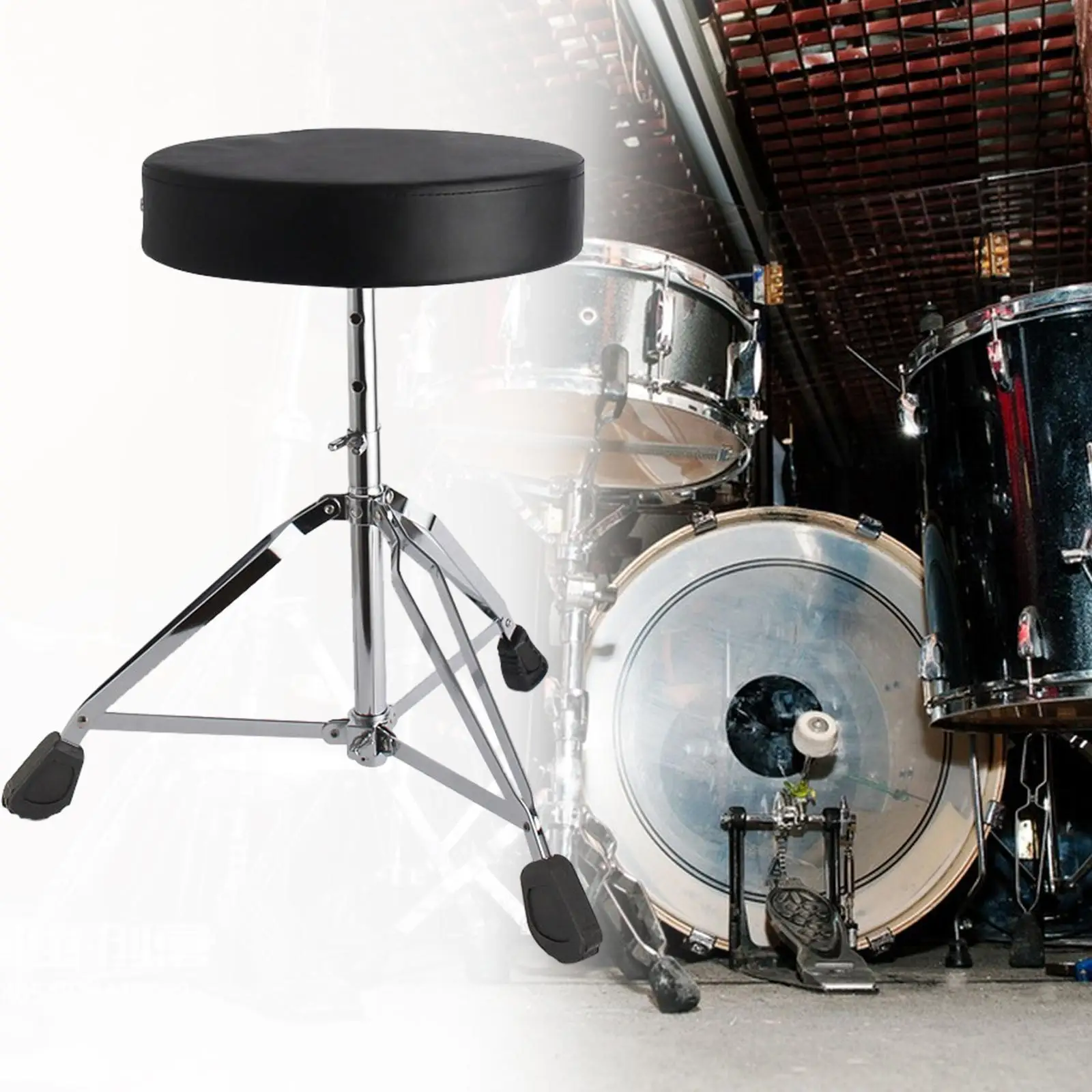 Drum Throne Comfortable Keyboards Padded Seat Drum Stool for Performers