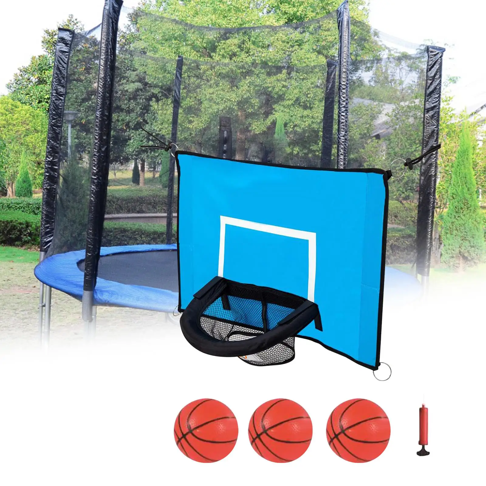 Trampolines Basketball Hoop Attachment Replacement Backyard for All Ages for Dunking Garden Indoor Outdoor Sports Universal