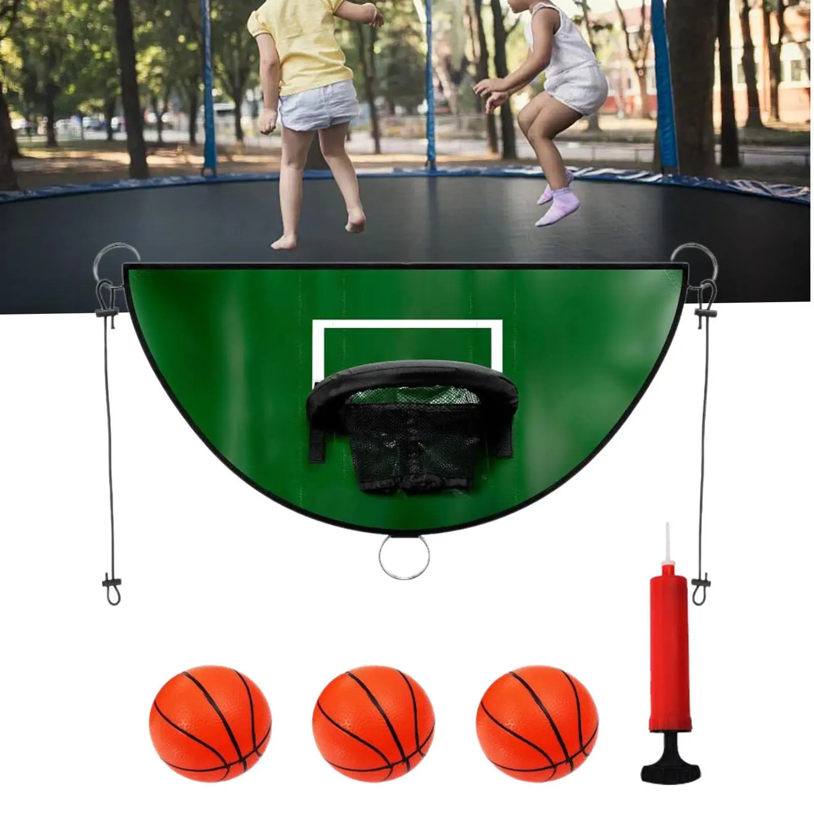 Basketball Hoop for Trampoline Sports Toys Easy to Assemble Universal Basketball Training Trampoline Attachment Accessories