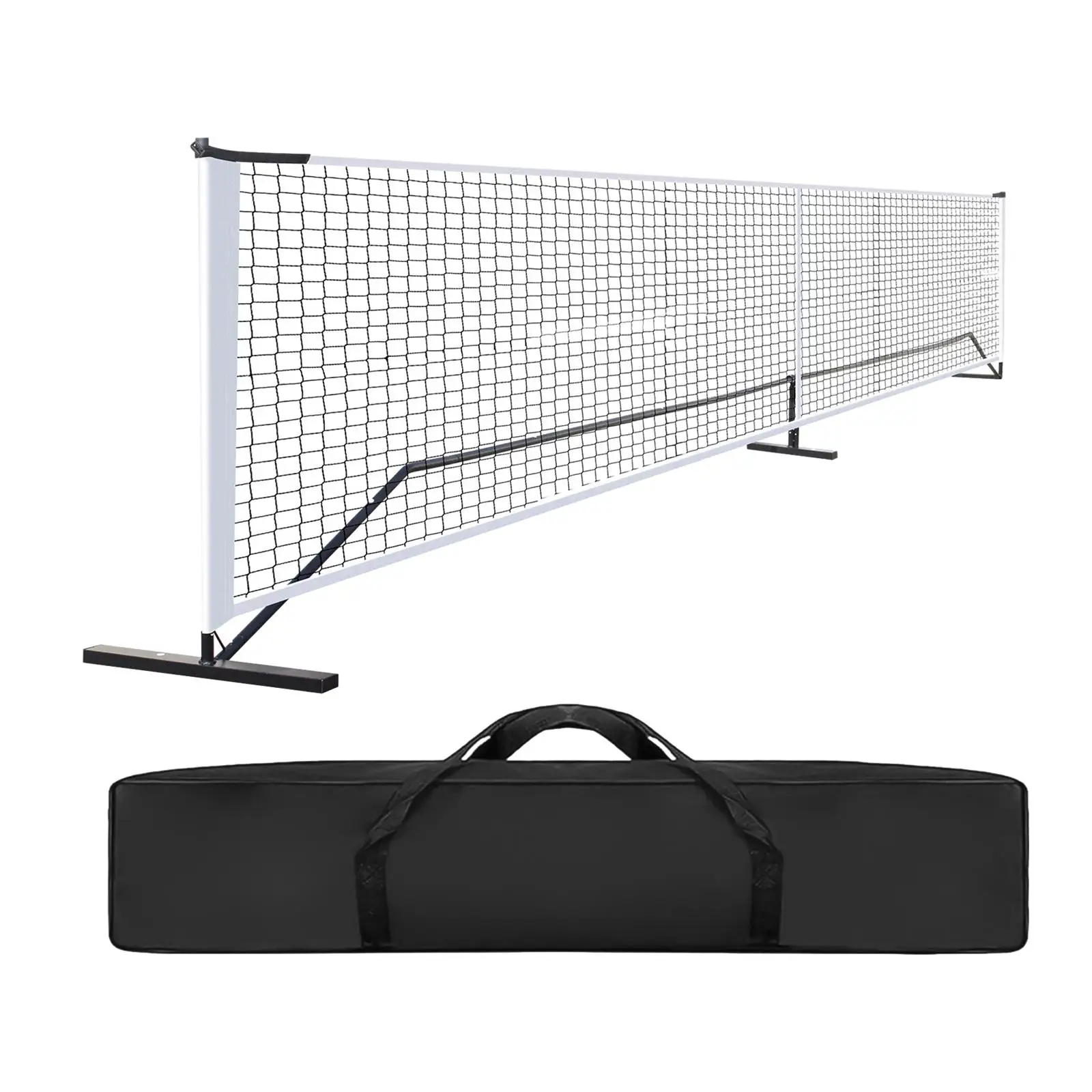 Portable Pickleball Net Set with Carrying Bag 22 Feet Tennis Net for Volleyball Tennis Court Indoor Outdoor Game Driveway