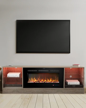 fireplace tv stand