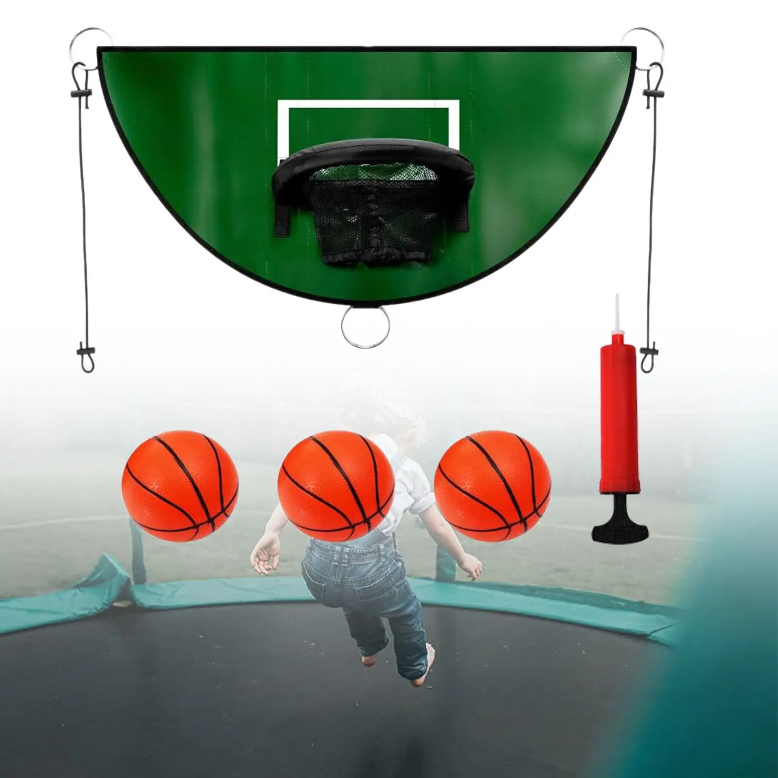 Basketball Hoop for Trampoline Sports Toys Easy to Assemble Universal Basketball Training Trampoline Attachment Accessories