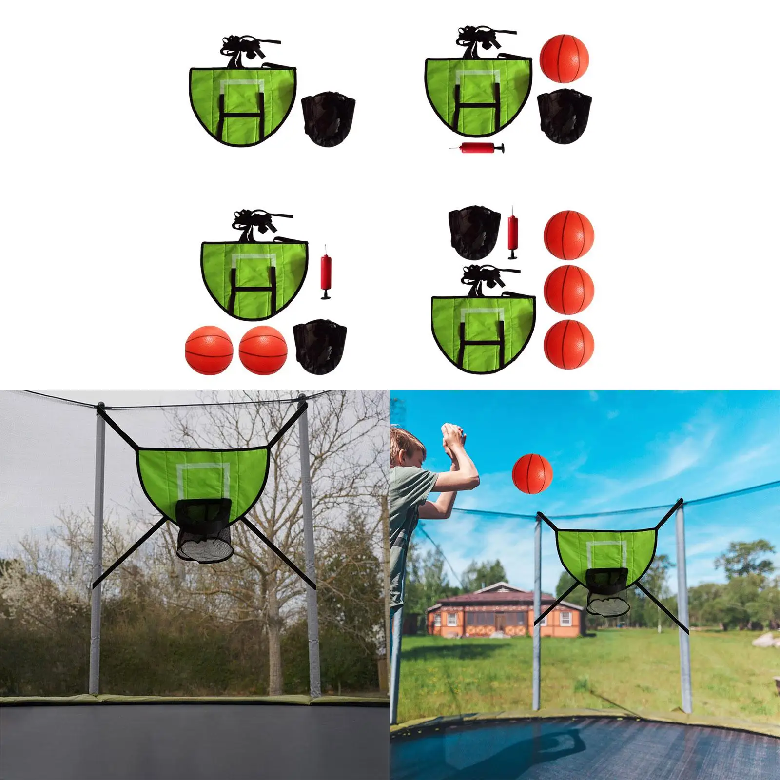 Basketball Hoop for Trampoline Breakaway Rim for Dunking Easy to Assemble