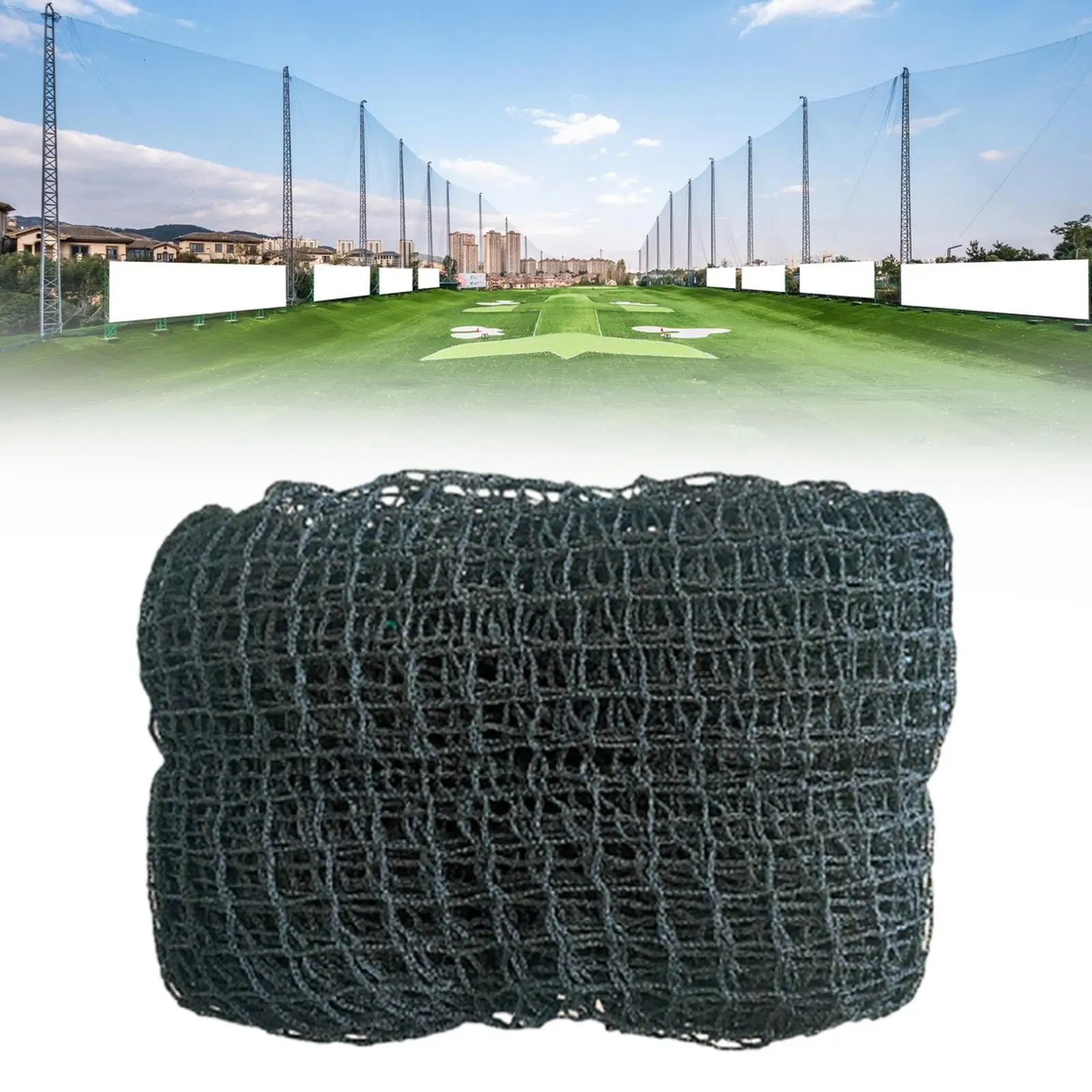 Golf Practice Barrier Net, Golf Ball Hitting Netting Golf High Impact Net Golfing Training Net for Indoor Swing Training