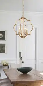 Geometric Orb 4-Light Rustic Chandelier