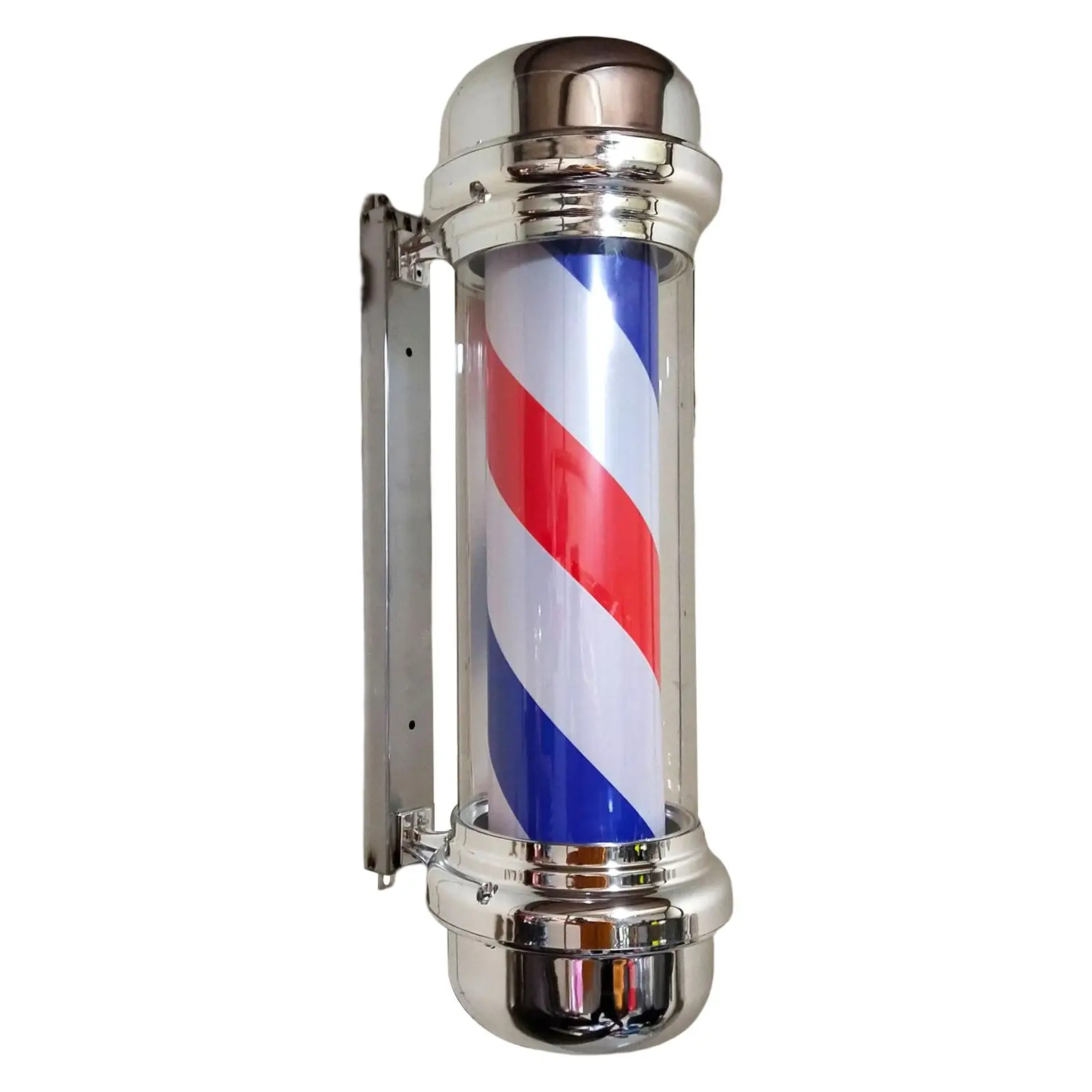 Barber Pole Light Traditional Barber Shop Pole LED Red Blue Rotating Hair Salon Open Sign for Indoor Outdoor Hairdressing Salon