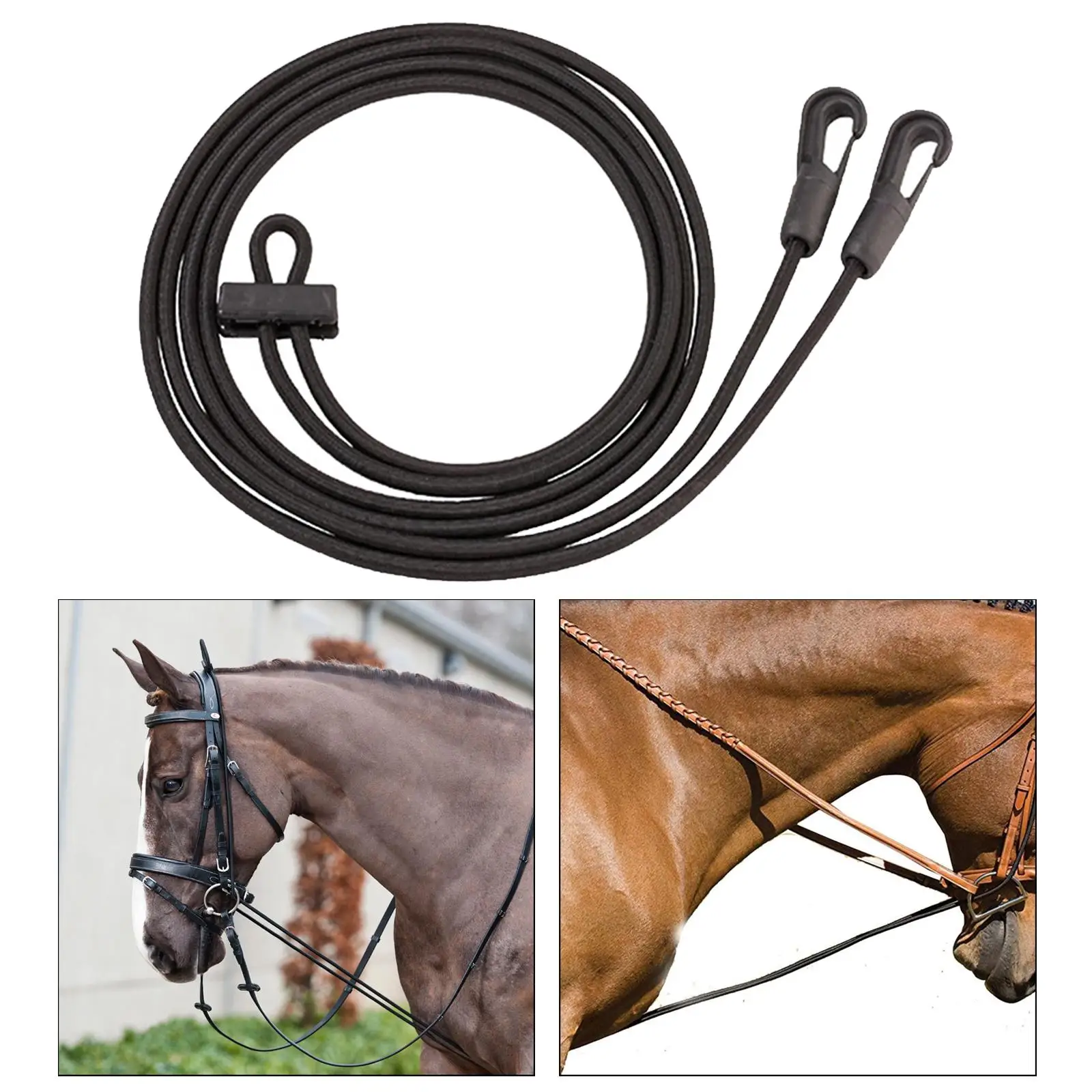 Horse Auxiliary Reins Neck Stretcher Training Rope for Outdoor Sports Riding