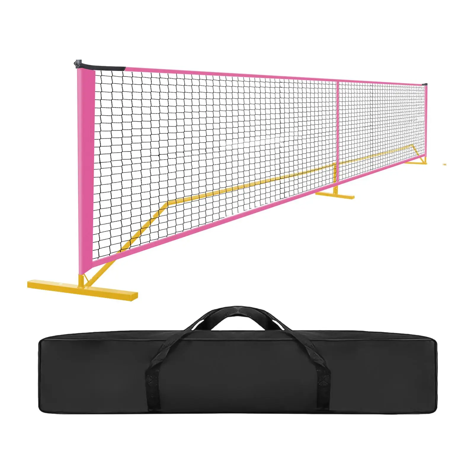 Portable Pickleball Net Set with Carrying Bag 22 Feet Tennis Net for Volleyball Tennis Court Indoor Outdoor Game Driveway