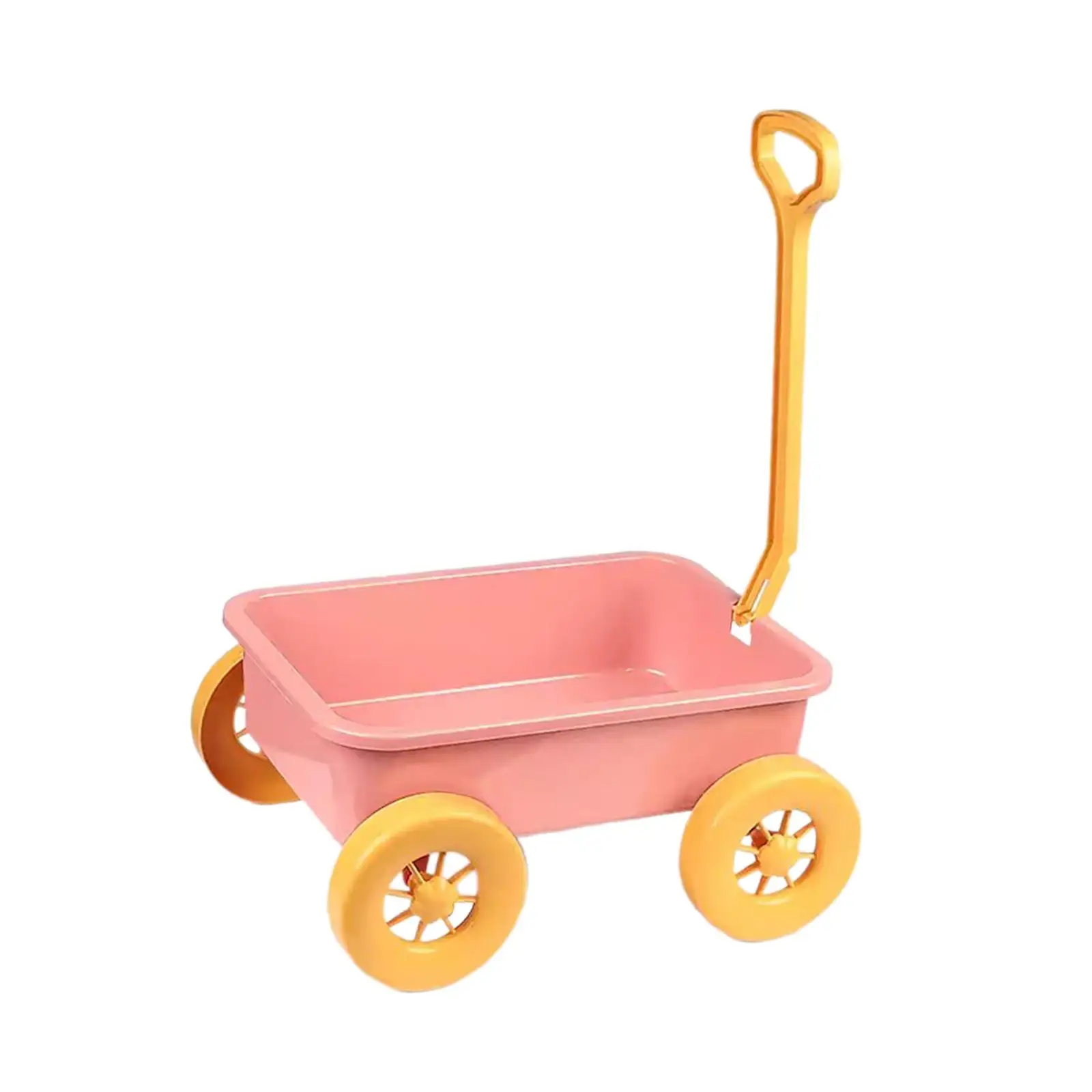 Pretend Play Wagon Toy, Outdoor Indoor Toy Motor Skills Children Wagon Cart Summer Sand Toy Trolley for Kids Children