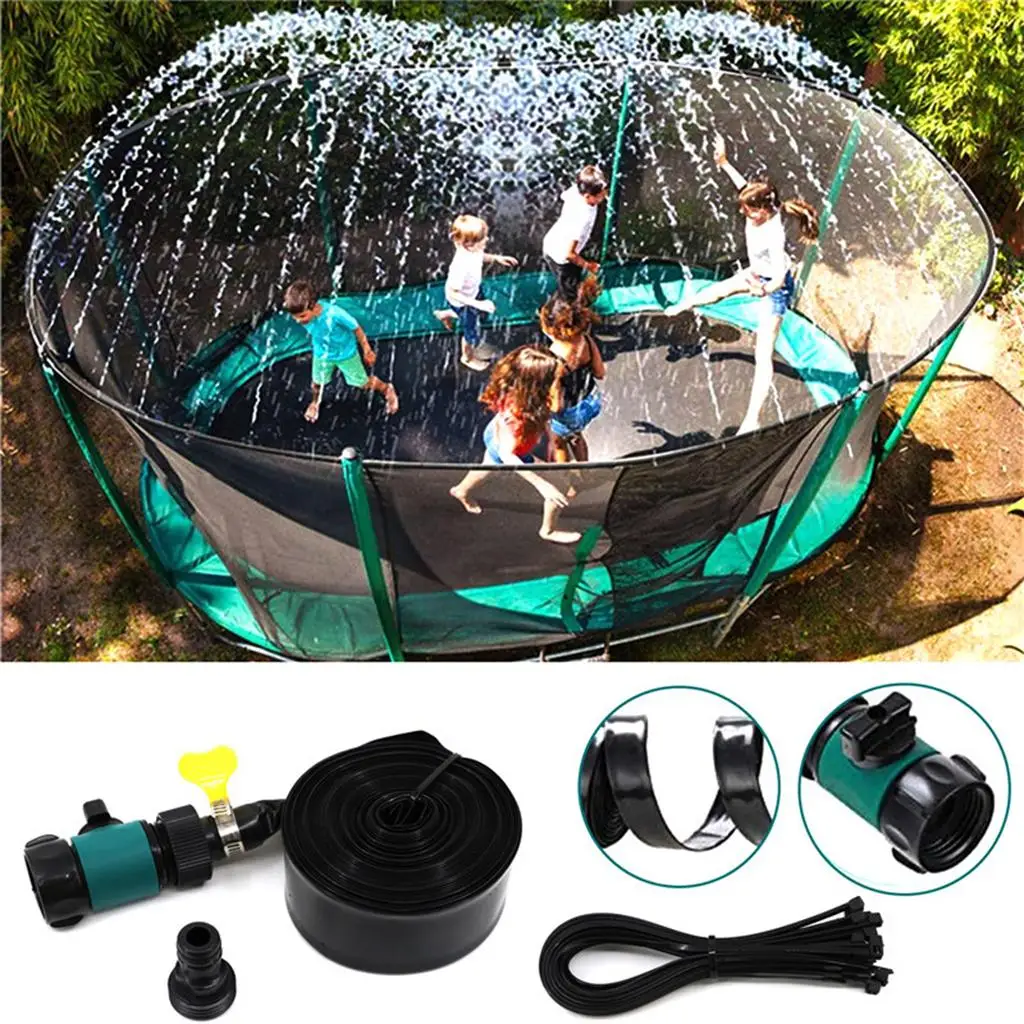 Trampoline Sprinkler Sprinker Hose Toys for Trampoline Net Garden Party Ages 7-13