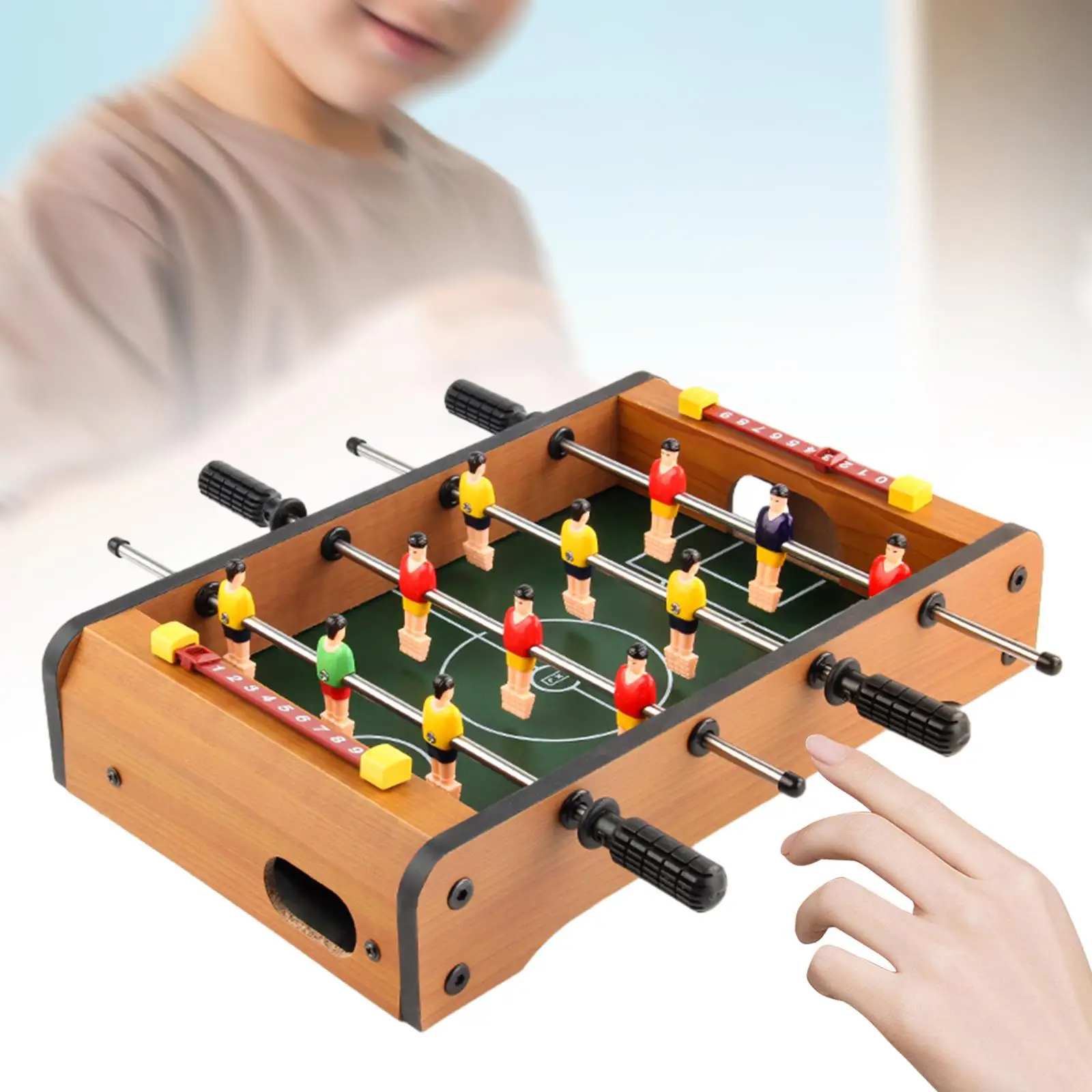 Tabletops Football Table Games Portable Table Top Football Mini Foosball Table Soccer for Kids Indoor Adults Family Game