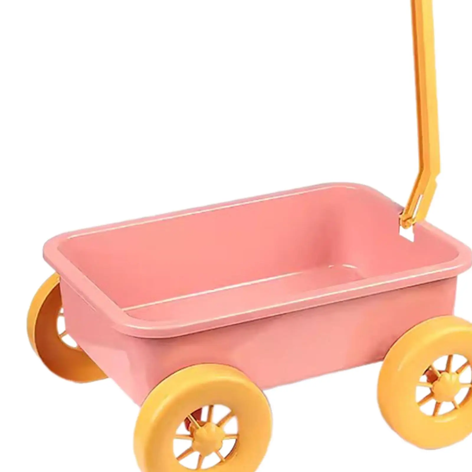 Pretend Play Wagon Toy, Outdoor Indoor Toy Motor Skills Children Wagon Cart Summer Sand Toy Trolley for Kids Children