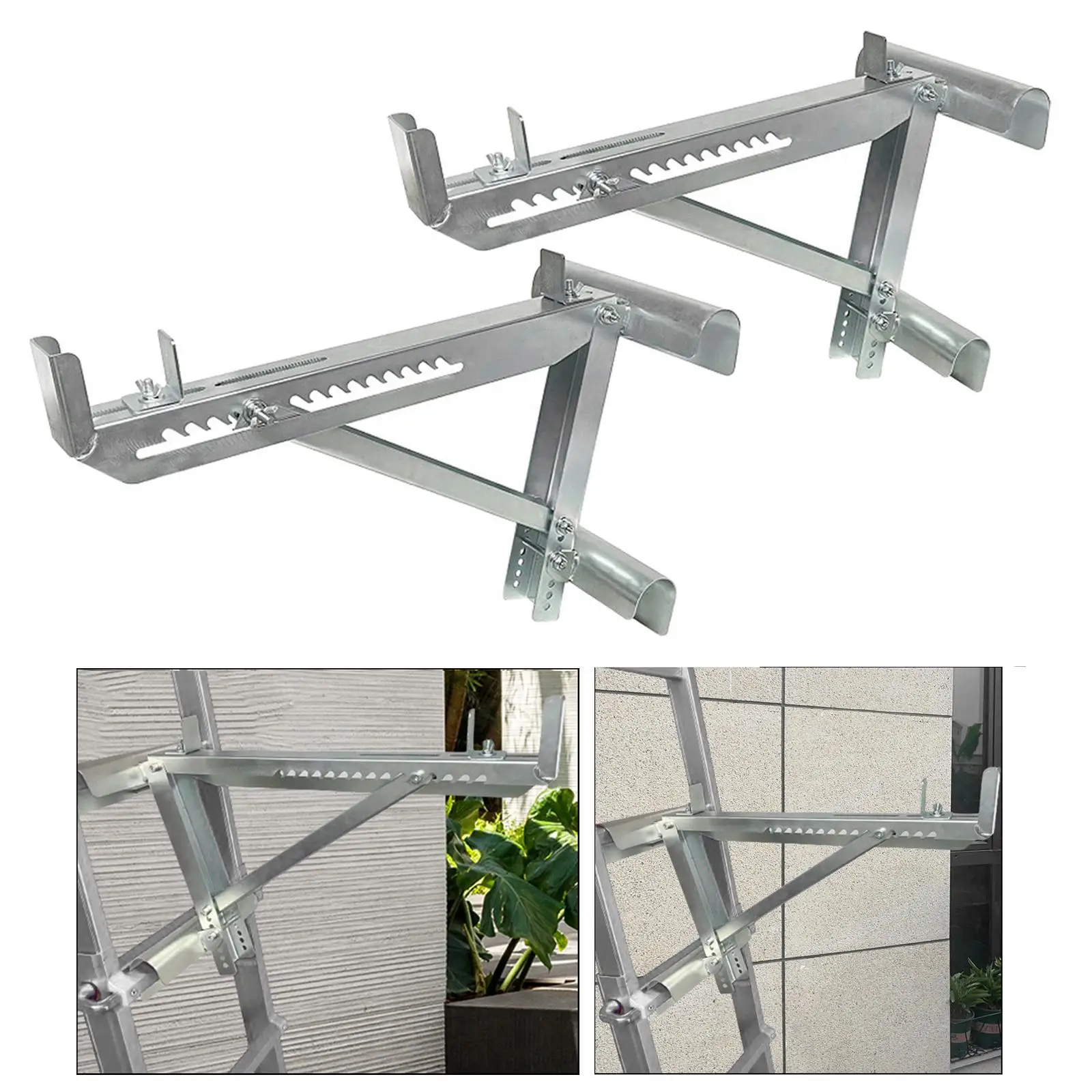 1 Pair Extension Ladder Jacks Scaffolding Tool for Painting Siding Welded