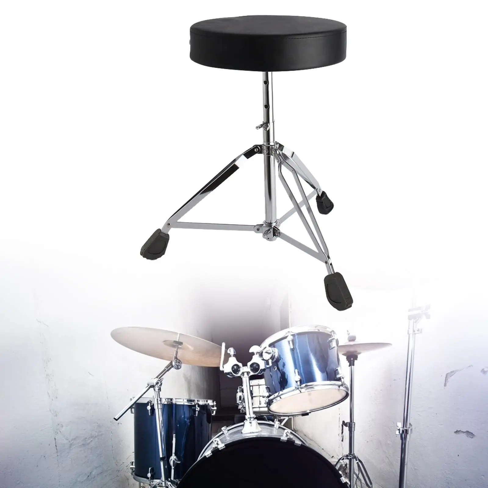 Drum Throne Comfortable Keyboards Padded Seat Drum Stool for Performers