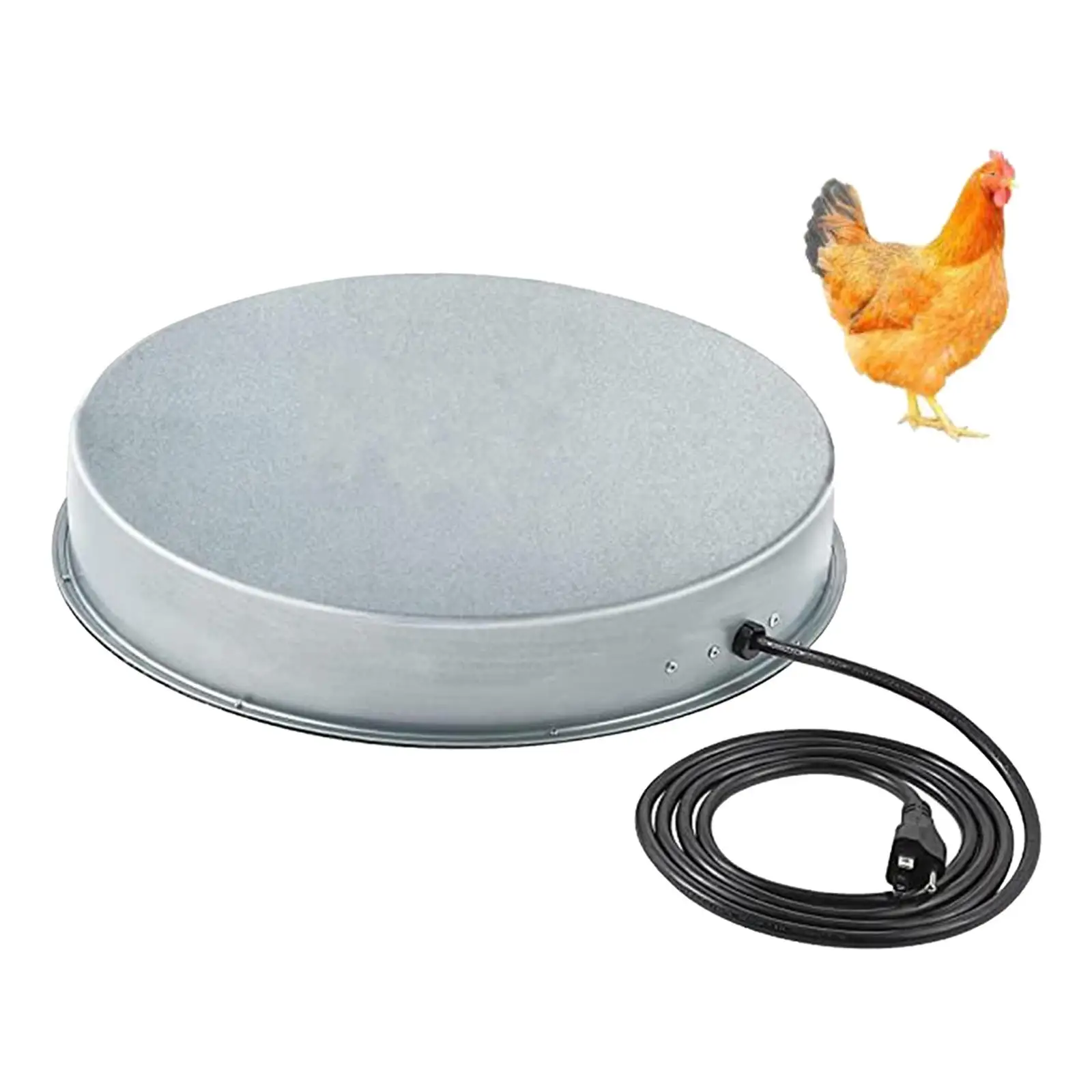 Poultry Waterer Drinker Heated Base Chicken Water Heater for Winter Sterilizer Heating Base Pet Water Heater