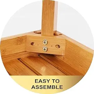 bamboo shower bench easy to assemble