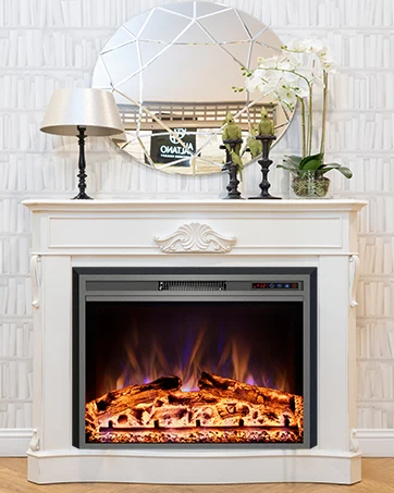 recessed fireplace stove