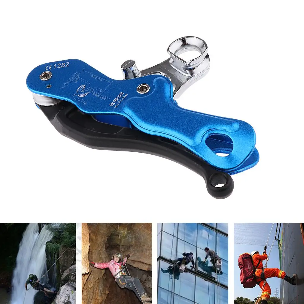 Self Braking Stop Descent Device for Climbing Abseiling Through