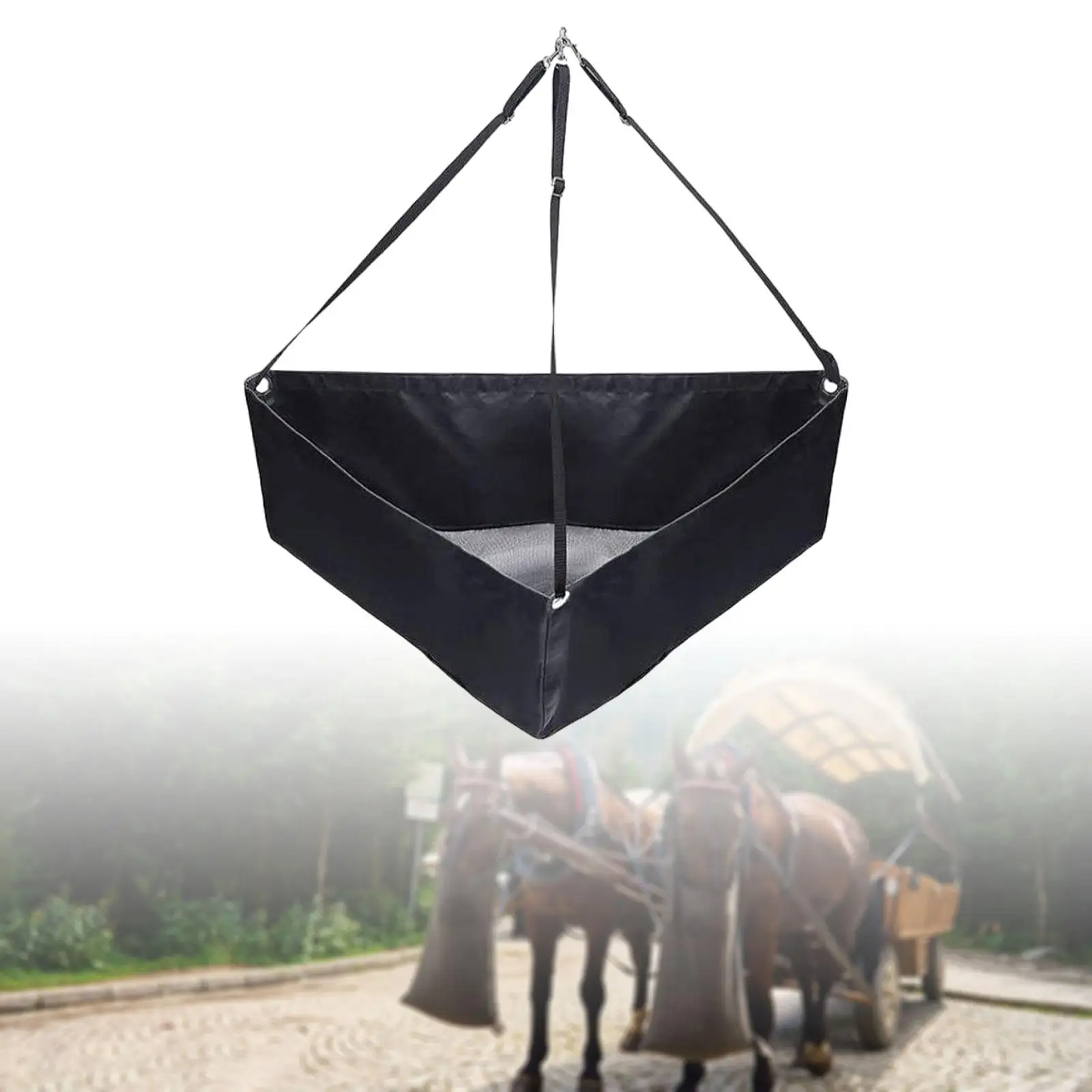 Horse Hay feed Bag Container Horse Corner Feeder for Goats Equestrian Stalls