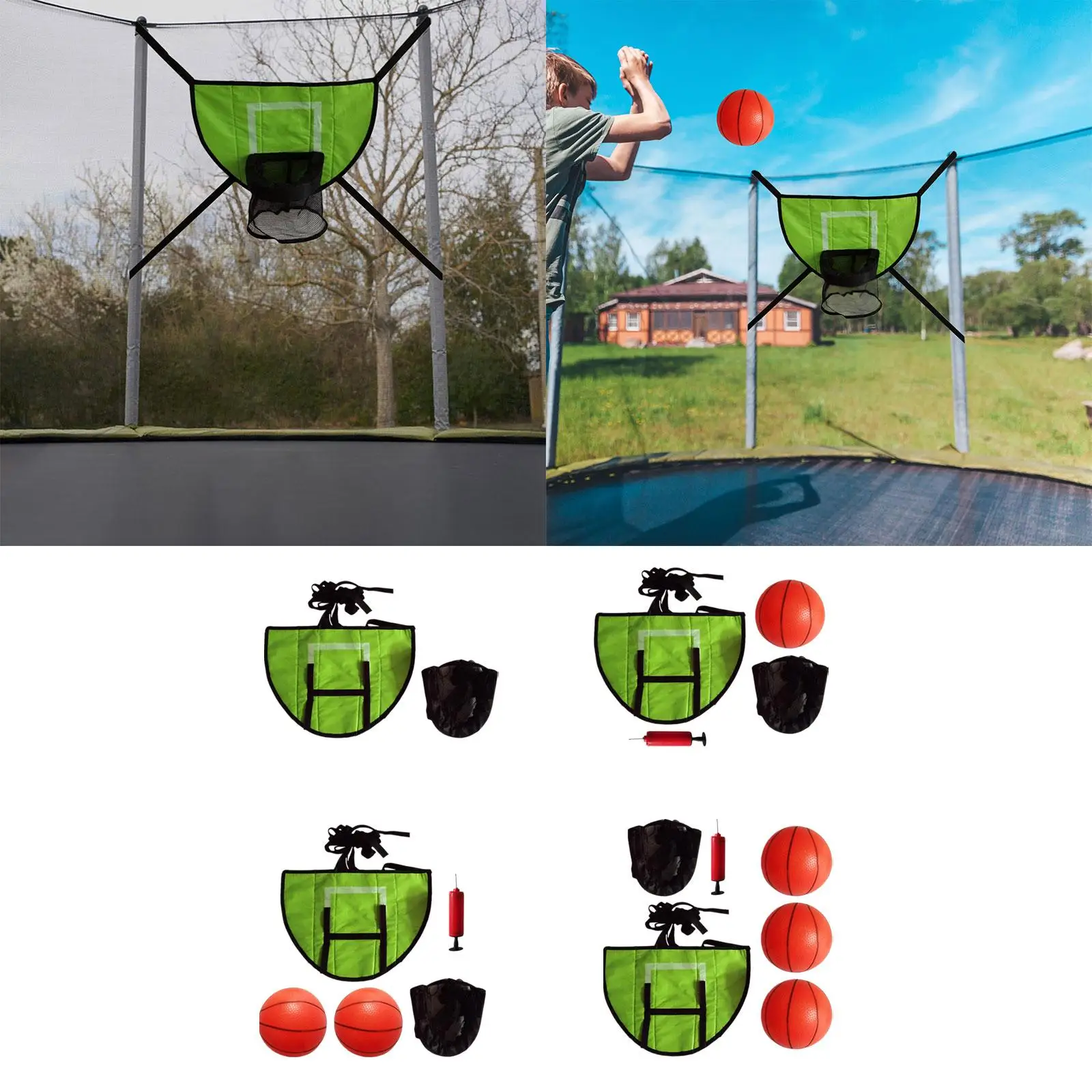 Basketball Hoop for Trampoline Breakaway Rim for Dunking Easy to Assemble