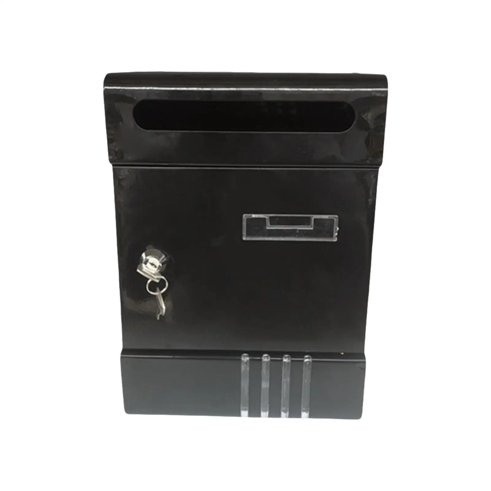 Outside Wall Mount Mailbox with Key Lock Weatherproof Multipurpose Sturdy Easy Installation Metal Drop Box for Newspapers