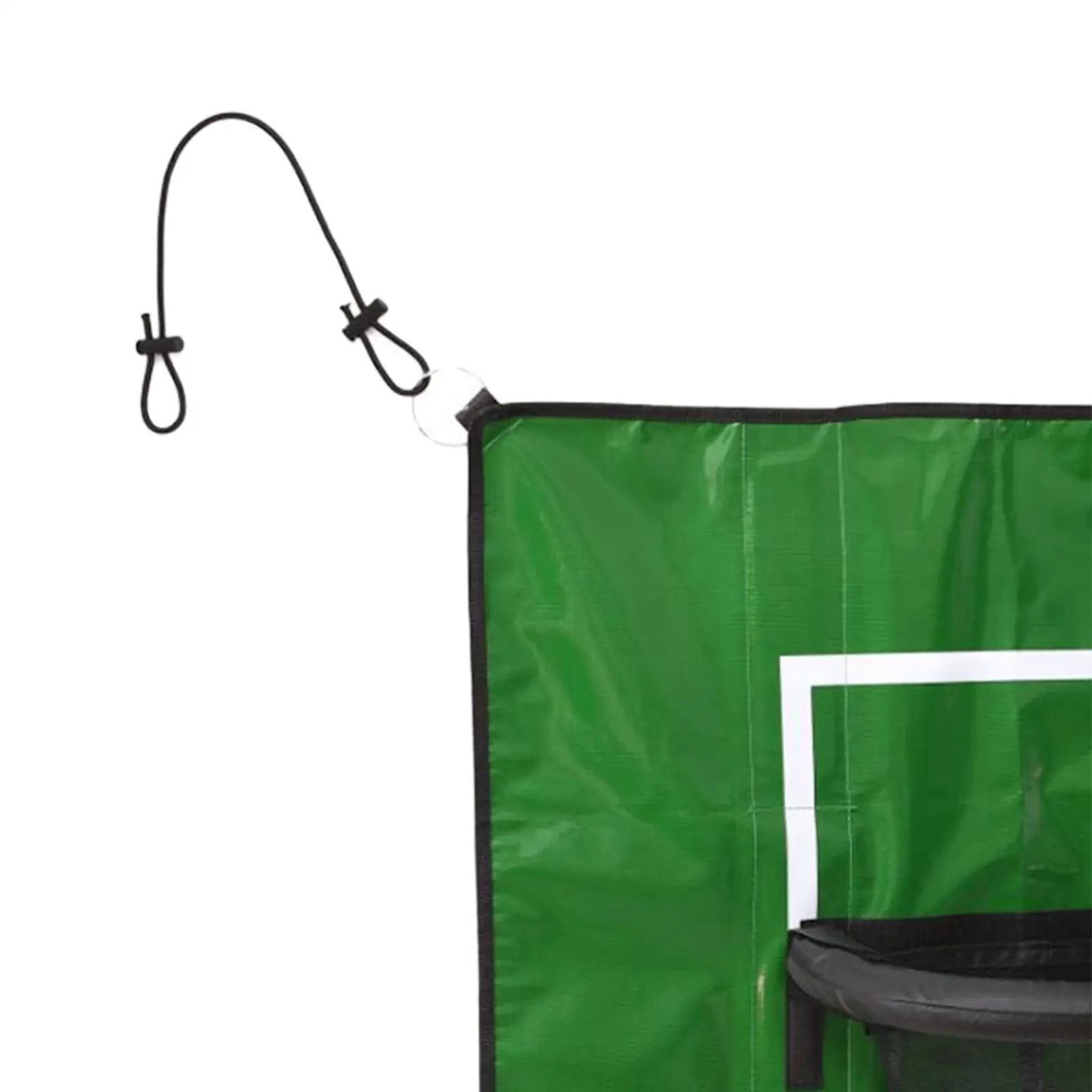 Trampoline Basketball Hoop Attachment Accessory for Backyard with Mini Balls