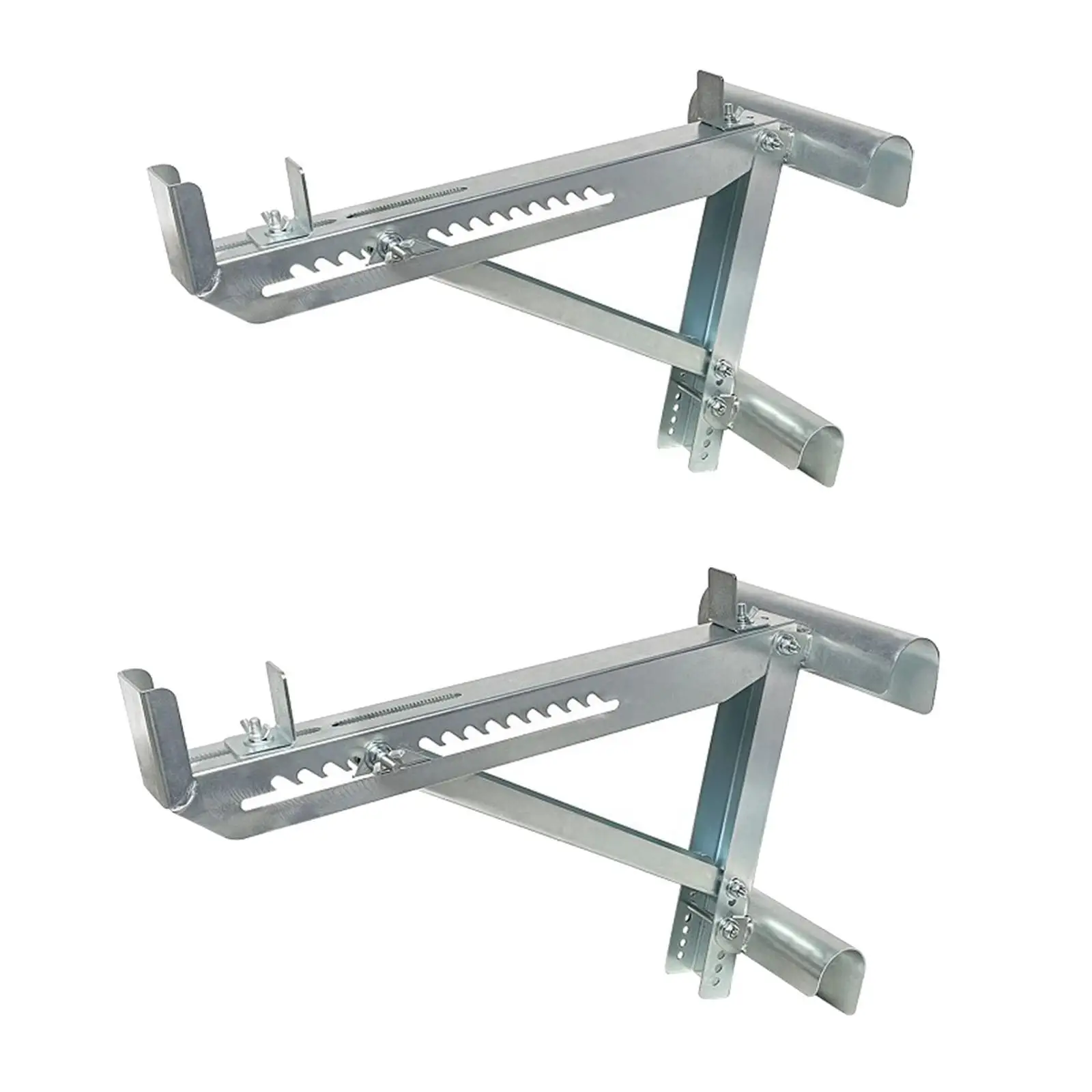 1 Pair Extension Ladder Jacks Scaffolding Tool for Painting Siding Welded Triangle Structure Accessory Steel Scaffold Bracket