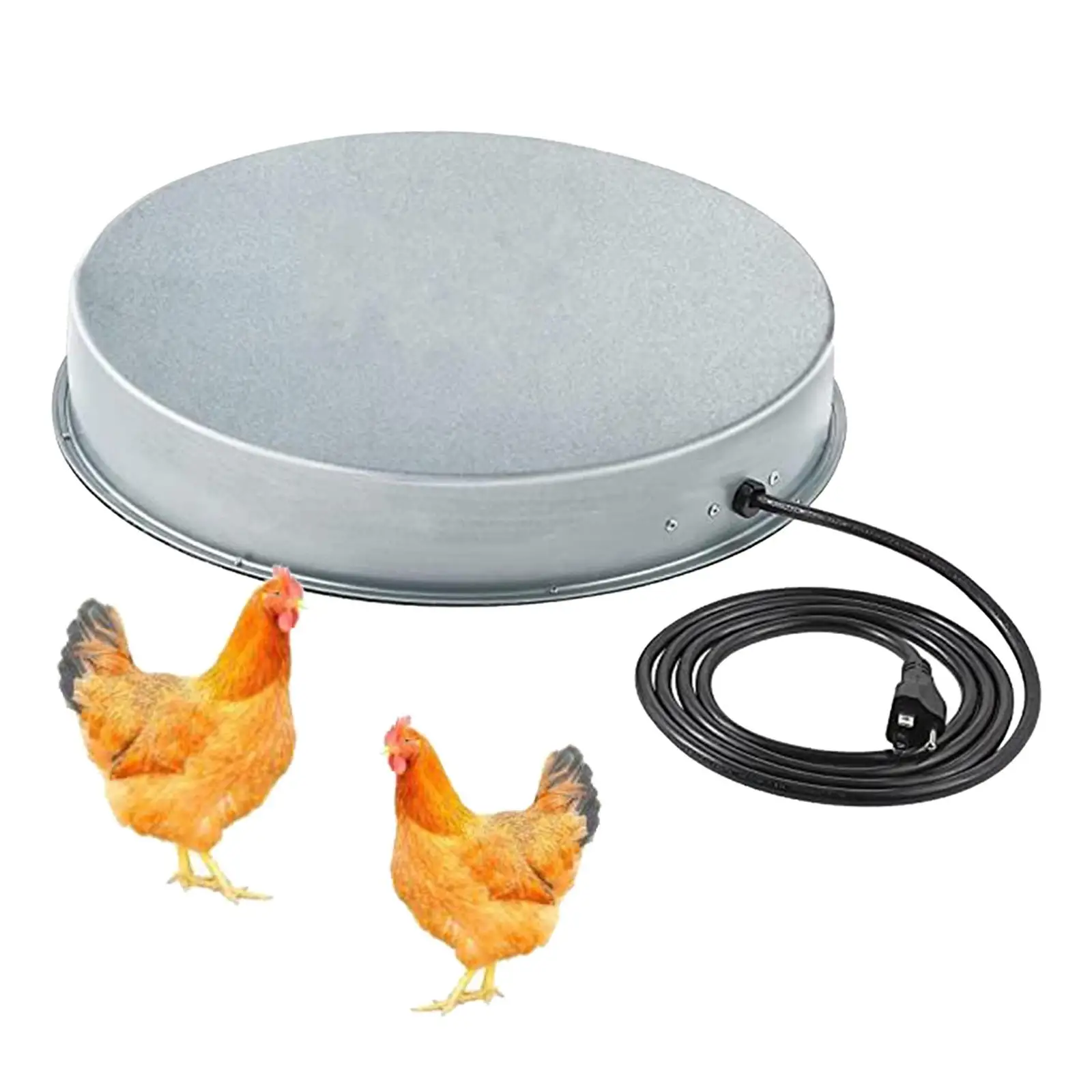 Poultry Waterer Drinker Heated Base Chicken Water Heater for Winter Sterilizer Heating Base Pet Water Heater