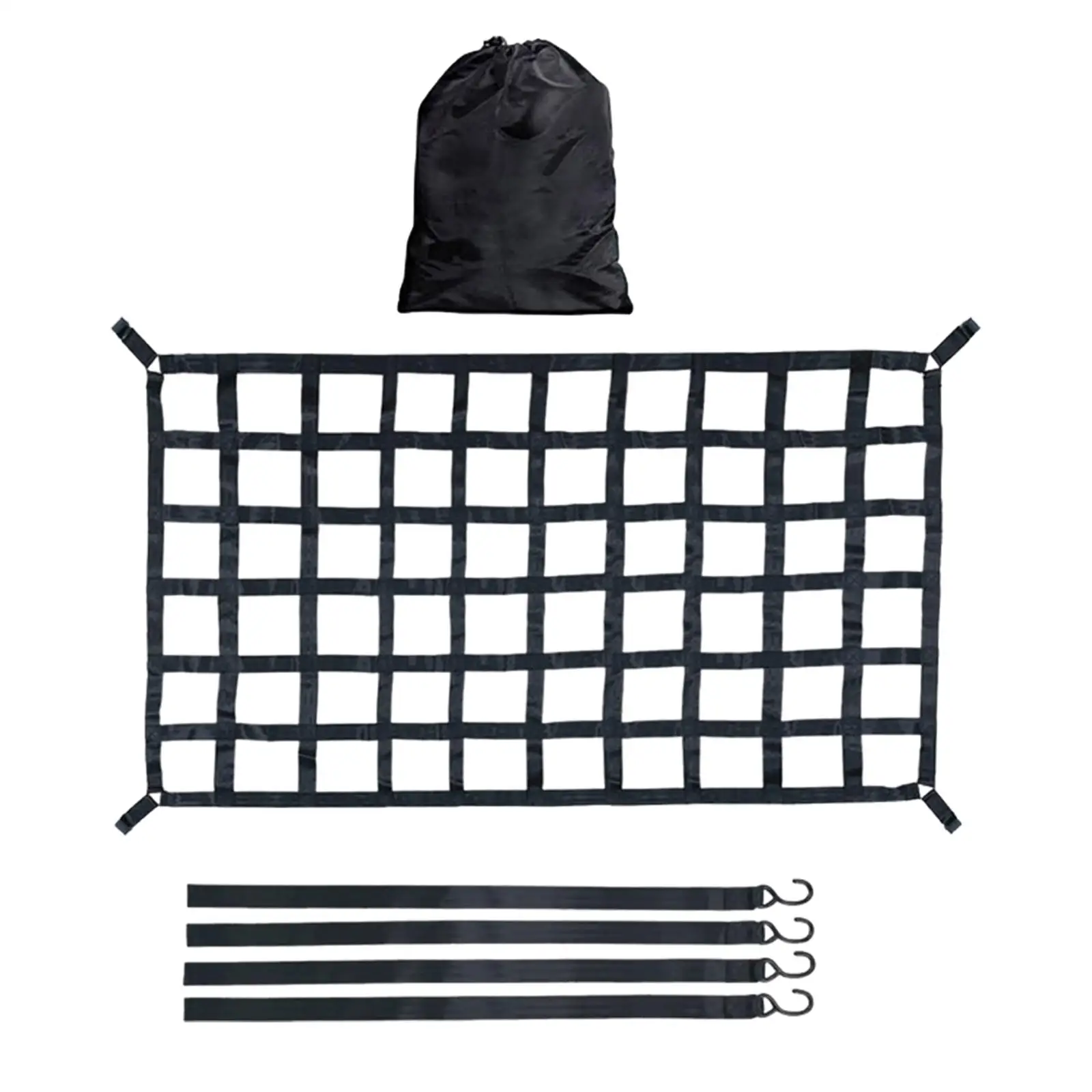 Cargo Net for Pickup Truck Bed Compatible Simple Installation Mesh Organizer