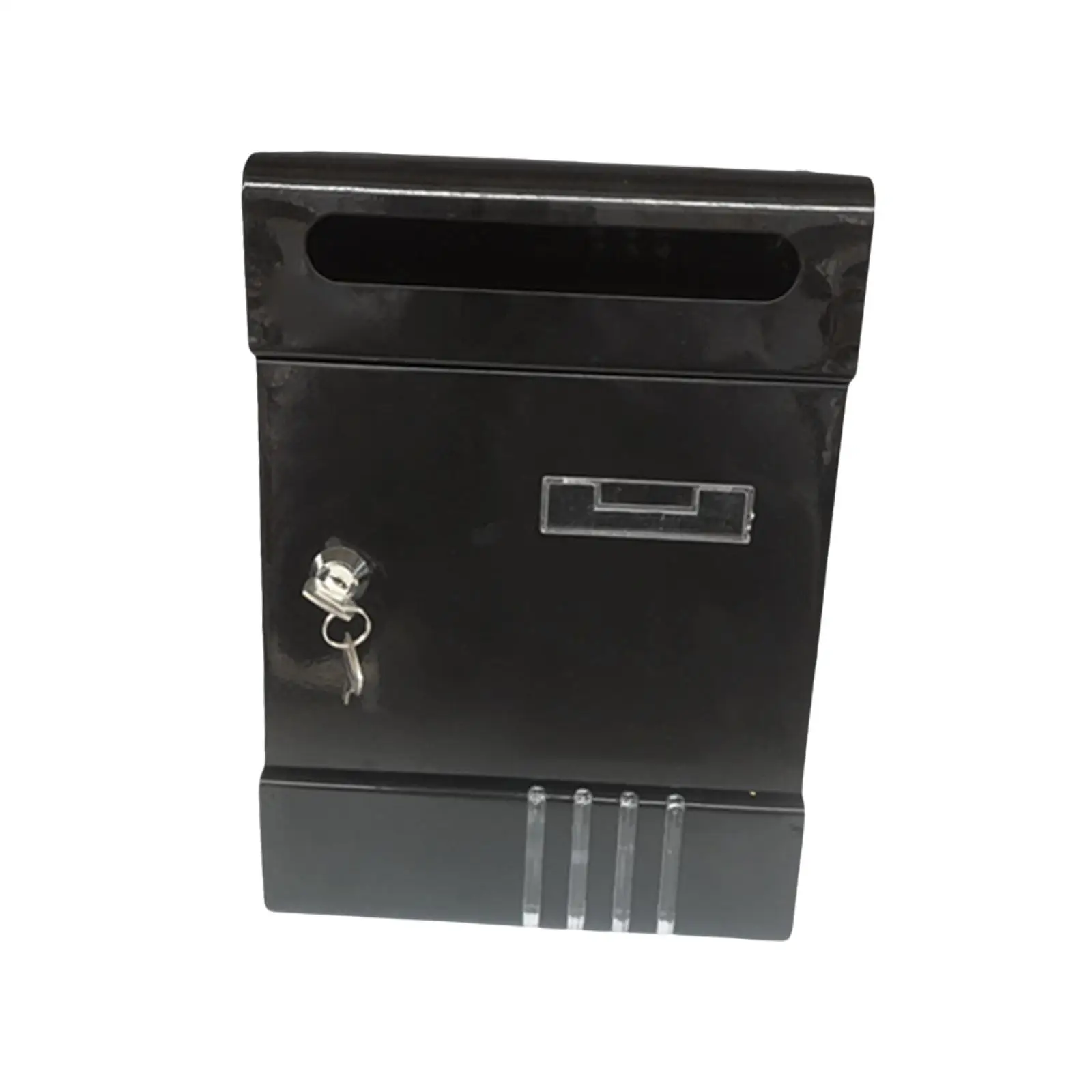 Outside Wall Mount Mailbox with Key Lock Weatherproof Multipurpose Sturdy Easy Installation Metal Drop Box for Newspapers