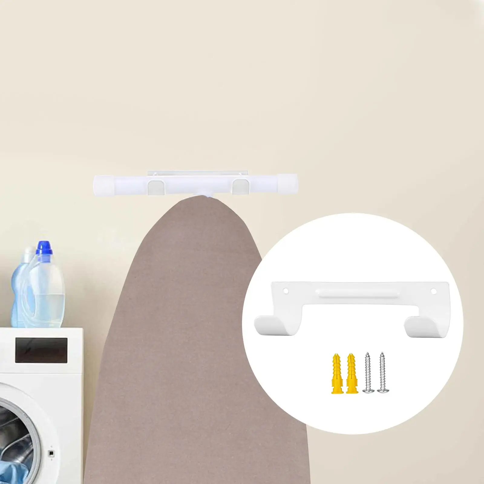 Ironing Board Wall Mount Hanger/ Ironing Board Holder Storage Organizer/ Sturdy Easy Installation/ Ironing Board Hook