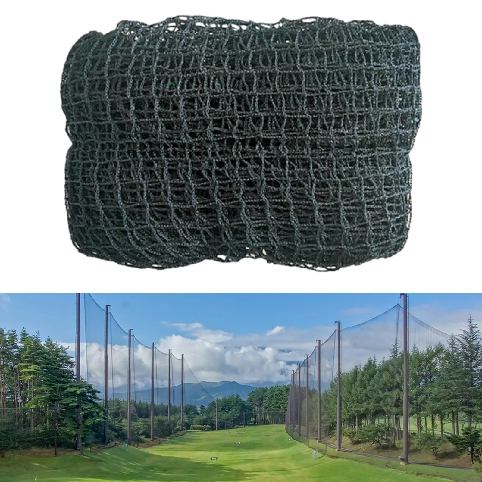 Golf Practice Barrier Net, Golf Ball Hitting Netting Golf High Impact Net Golfing Training Net for Indoor Swing Training