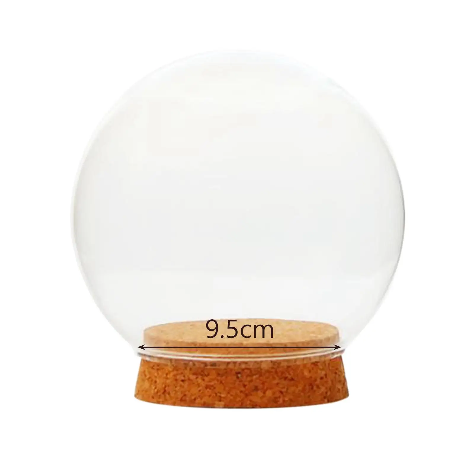 Glass dome with base, clear glass dome, cloche ball glass dome for table top