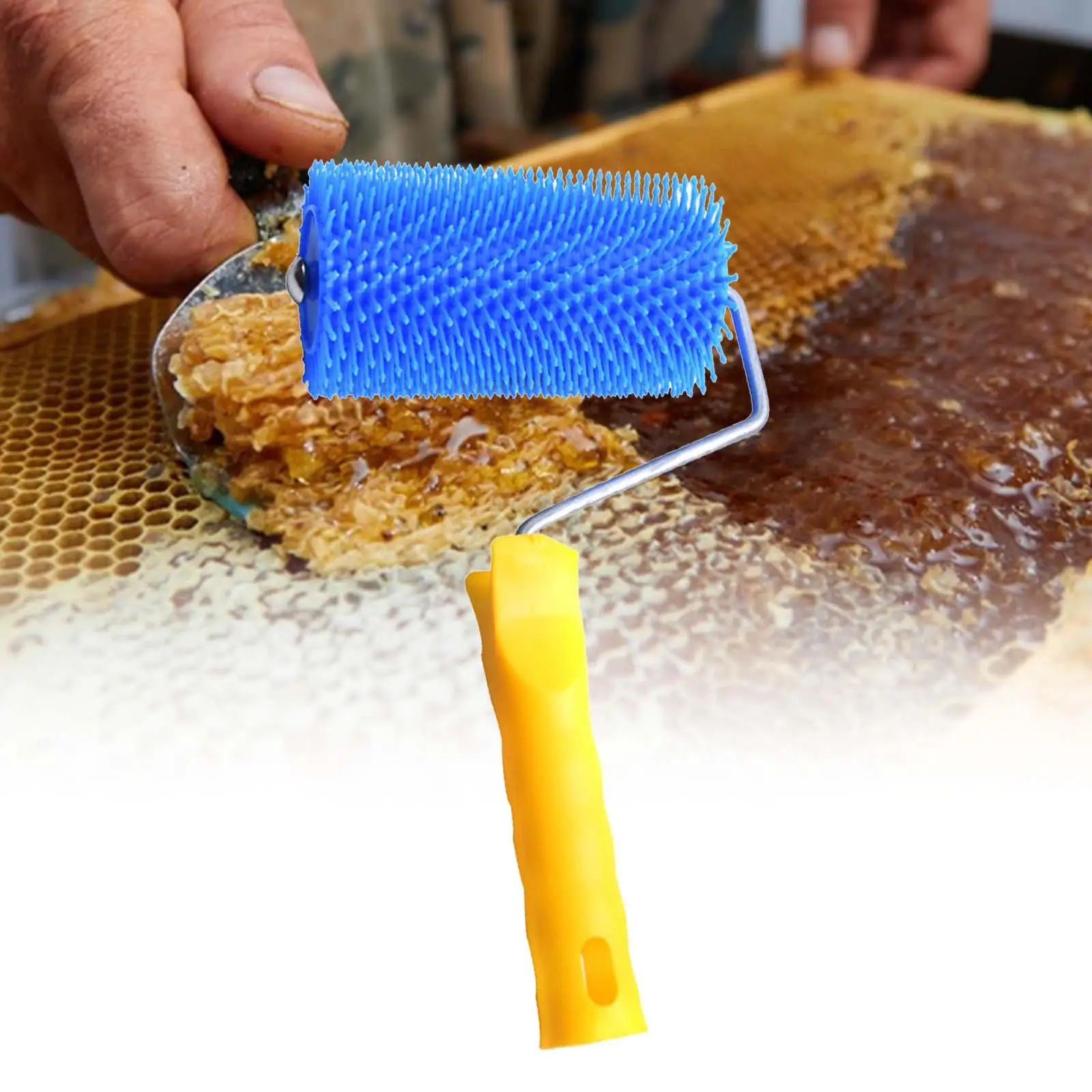 Uncapping Roller Honey Harvesting Equipment Extracting Bee Beekeeper Hand Tool Beekeeping Equipment Honey Extractor Professional